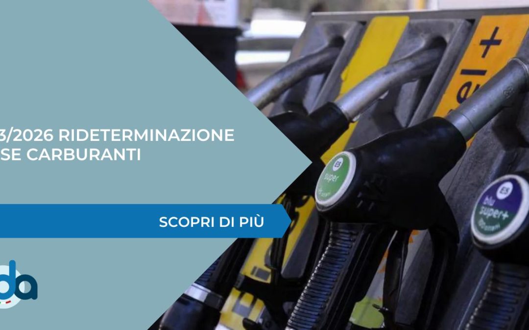 RIDETERMINAZIONE ACCISE SUI CARBURANTI