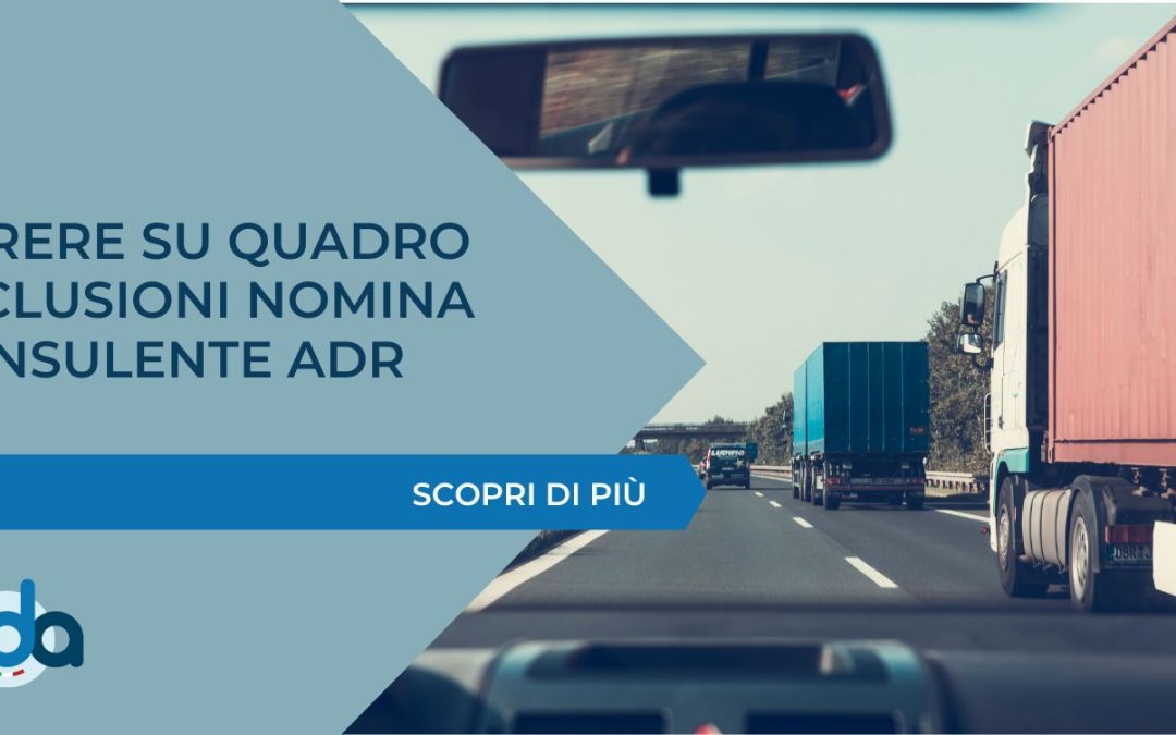 ADR – Parere su quadro esclusioni nomina  consulente ADR
