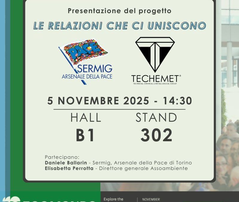 Evento Techemet “Le relazioni che ci uniscono” – Fiera Ecomondo, 5 novembre 2025