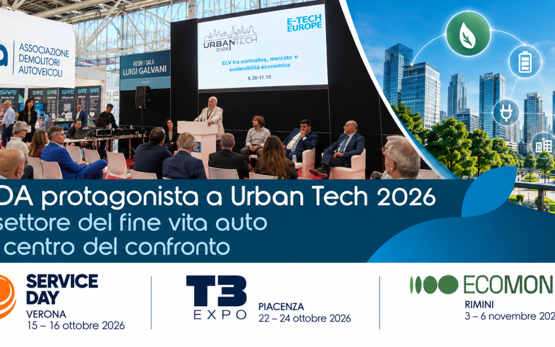 Da Urban Tech a Ecomondo: ADA al centro del confronto sul futuro dell’autodemolizione